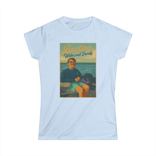 Sunset2Shore - Boating Family Dog Tee - Perfect for Summer Outings, Personalized Gift for Water Lovers, Family Gatherings, Vacation Wear, Nautical Style
