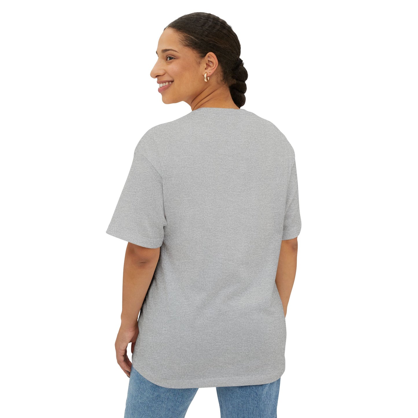 Grandma Relaxing at the Beach w Dog Tee, Unisex Oversized Boxy Tee, Beach Vibes Shirt, Gift for Grandma, Summer Casual Top, Relaxation Apparel
