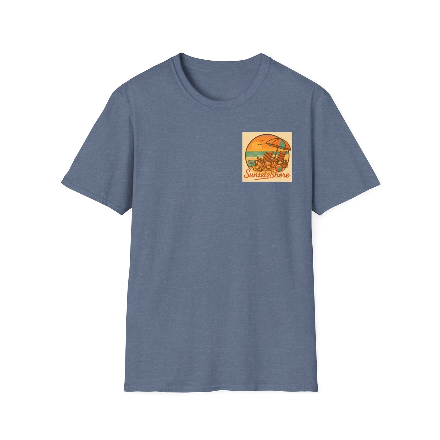 Family Journey, Horseback on SeaShore, Family Beach Trip Unisex Softstyle T-Shirt | Adventure Apparel, Family Bonding Gear, Casual Wear, Gift for Travelers, Outdoor Fun