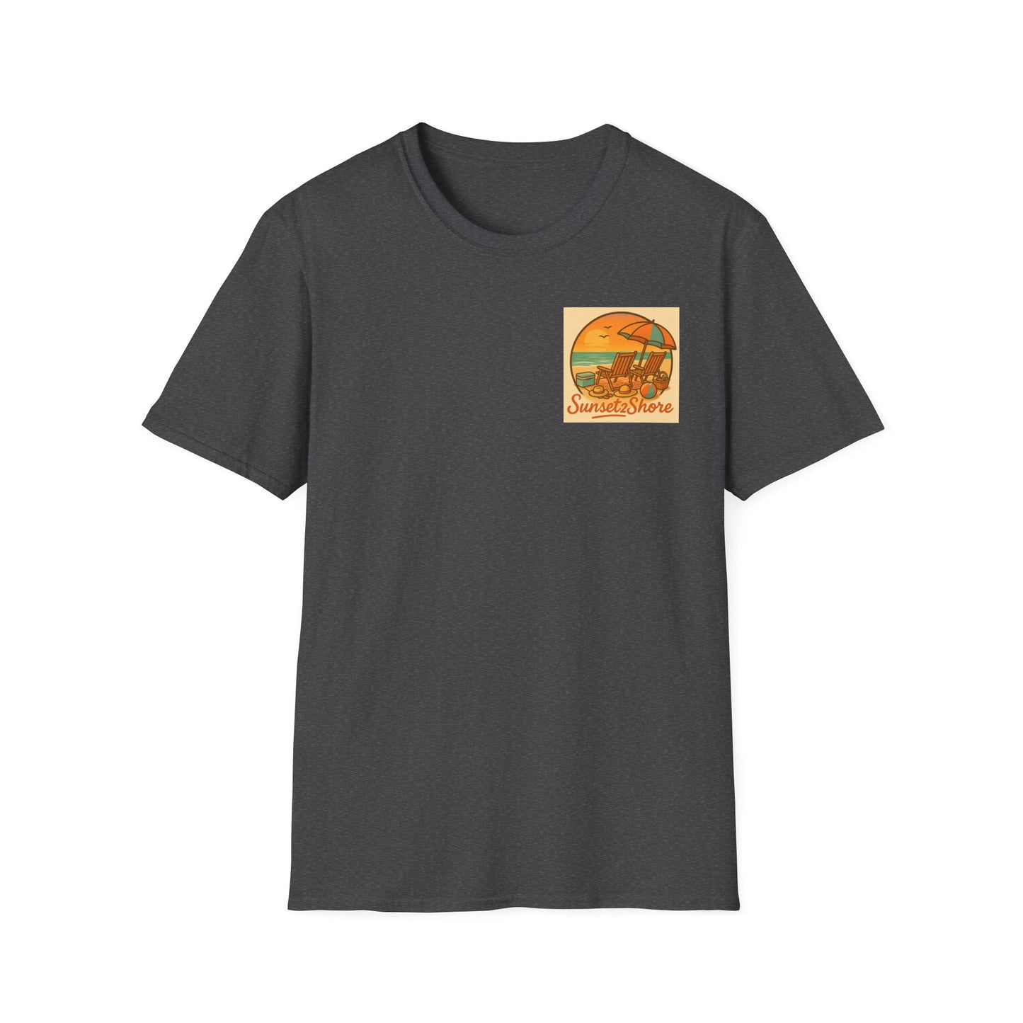 Family Journey, Horseback on SeaShore, Family Beach Trip Unisex Softstyle T-Shirt | Adventure Apparel, Family Bonding Gear, Casual Wear, Gift for Travelers, Outdoor Fun