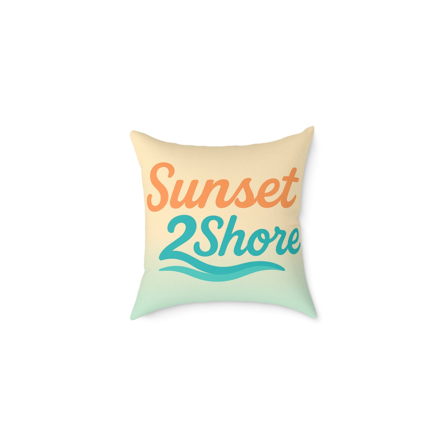 Coastal Vibes Decorative Pillow, Beach House Decor, S2S by Sunset2Shore, Summer Home Accent, Relaxing Cushion