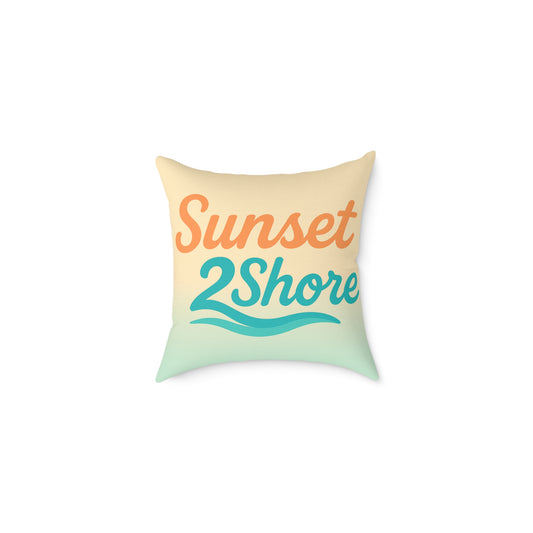 Coastal Vibes Decorative Pillow, Beach House Decor, S2S by Sunset2Shore, Summer Home Accent, Relaxing Cushion