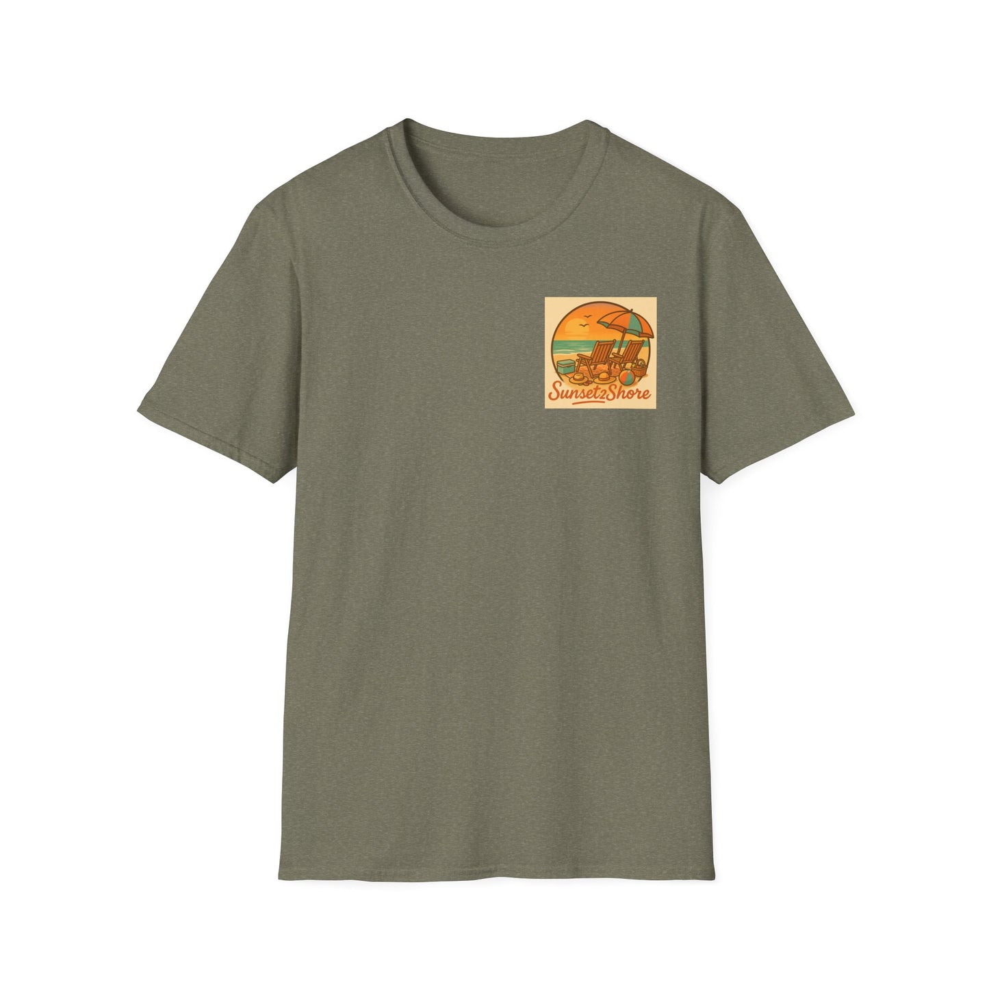 Family Journey, Horseback on SeaShore, Family Beach Trip Unisex Softstyle T-Shirt | Adventure Apparel, Family Bonding Gear, Casual Wear, Gift for Travelers, Outdoor Fun